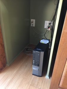 little firm-factor Dell PC in file-cabinet-sized space